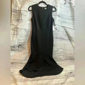 Calvin Klein black body con sleeveless dress NWT